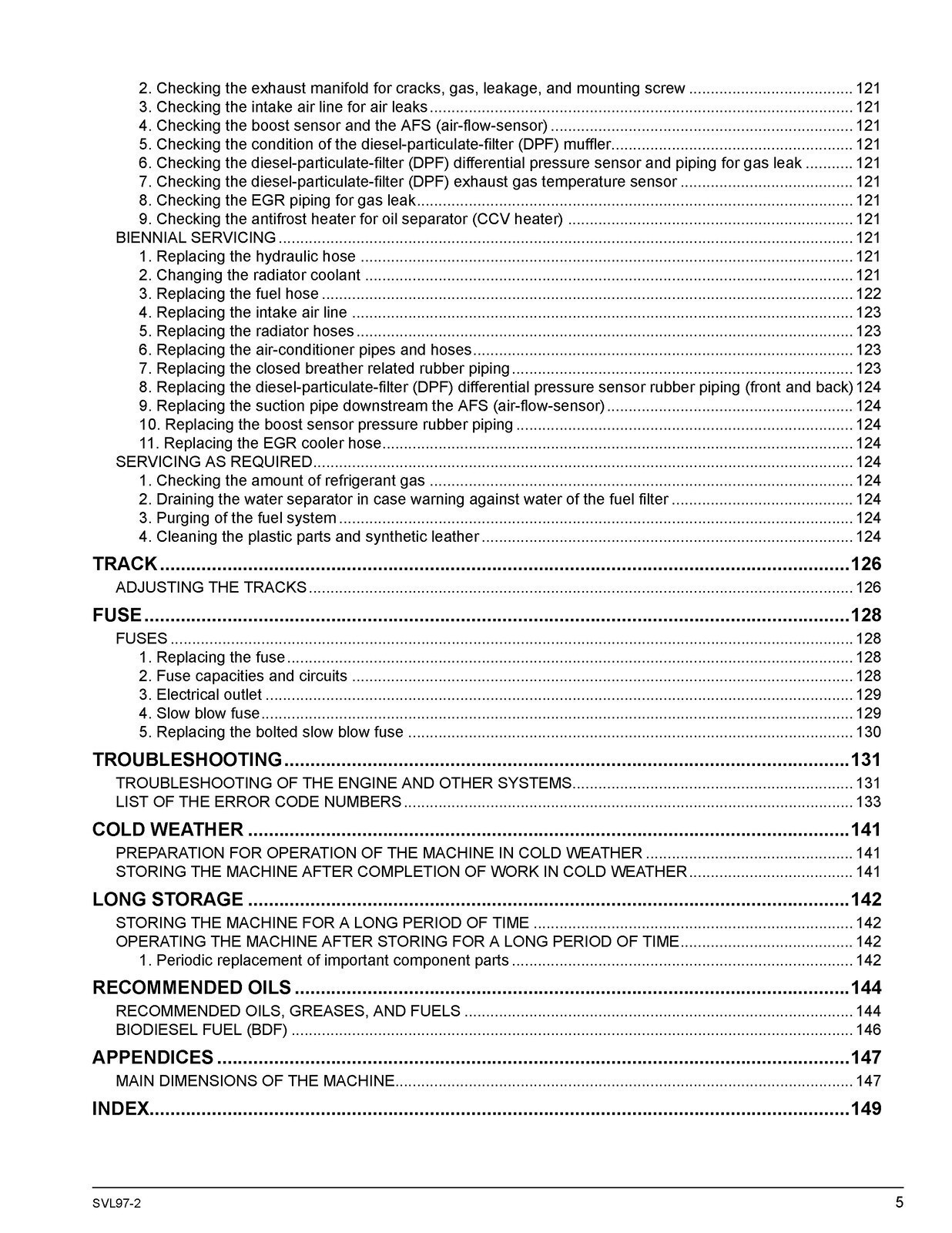 KUBOTA SVL97-2 TRACK LOADER OPERATORS MANUAL TOUGH CLOSURE – TOUGH COVERS