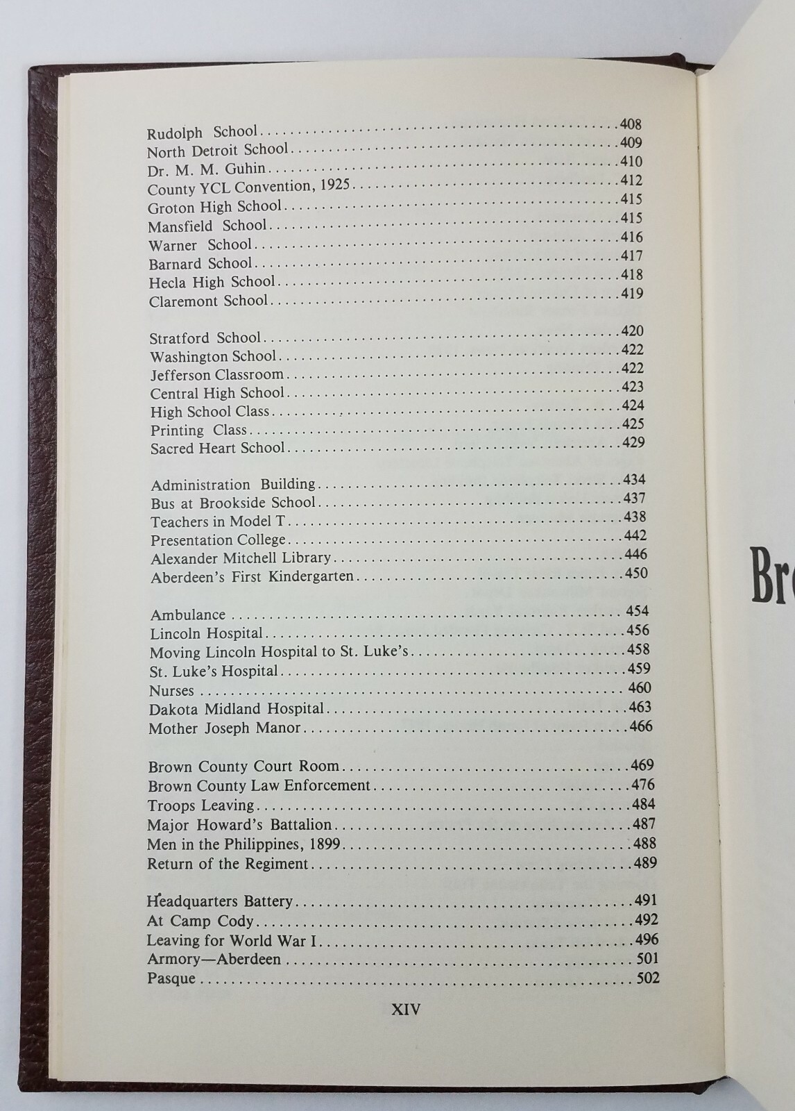 Brown County Aberdeen South Dakota History 1980 Hardcover Book 594 Pages