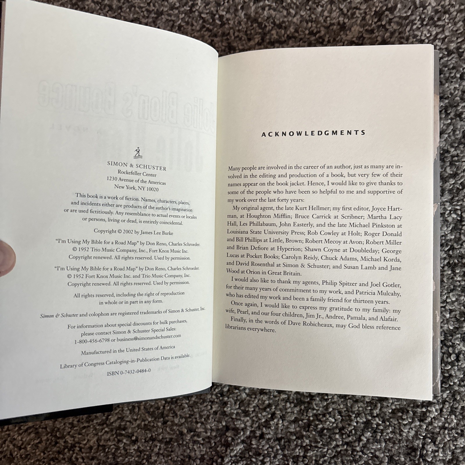 Dave Robicheaux Lot of 5 Hardcovers by James Lee Burke. Early 2000s 1st Editions