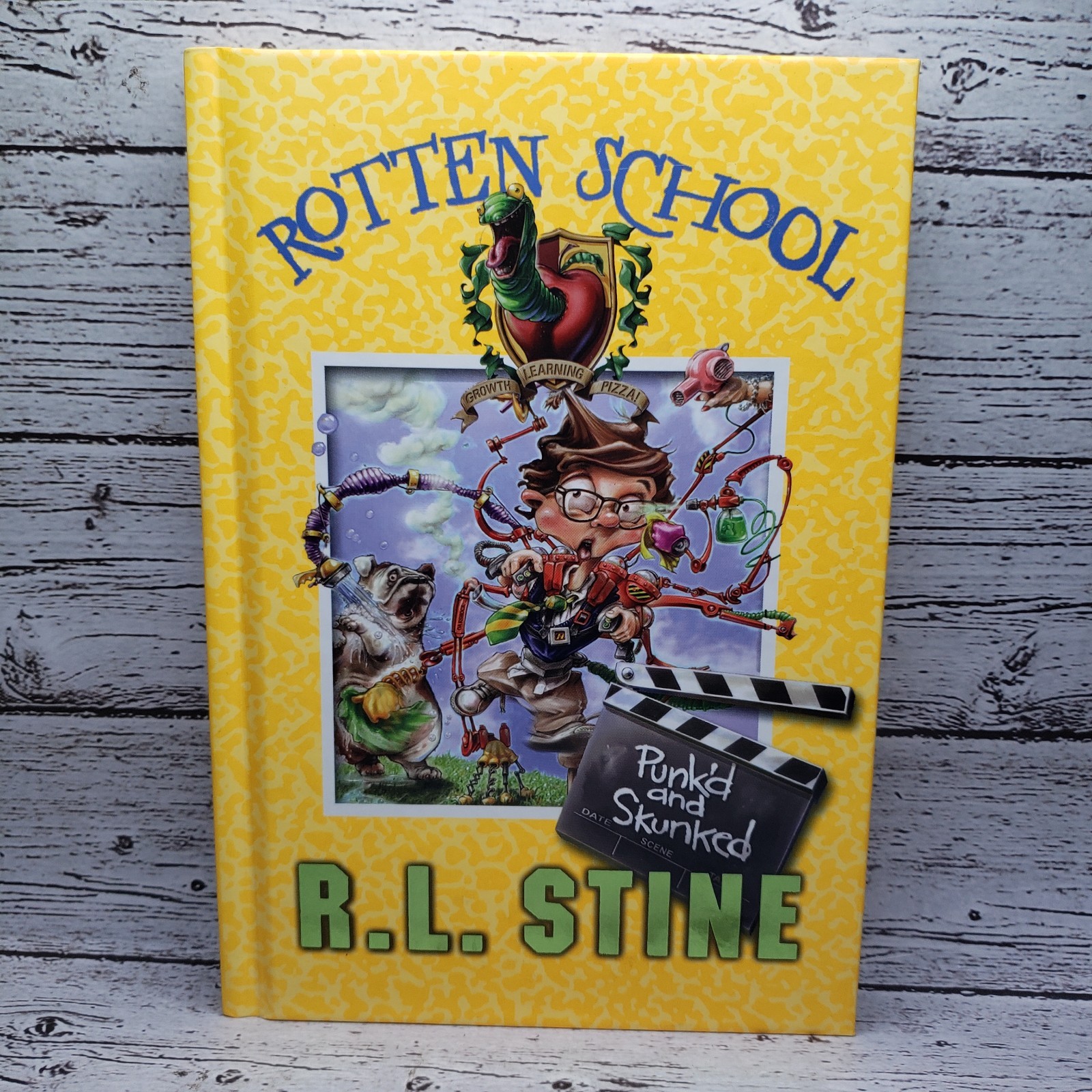 RL Stine Rotten School Book Lot of 4 Hardcover #8,9,11 and 14 Illustrated 1st Ed