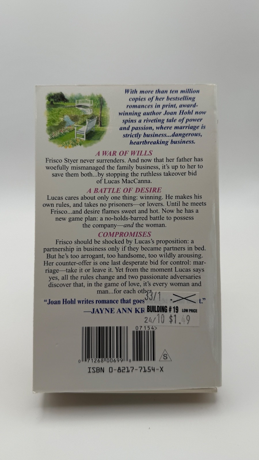 Compromises Joan Hohl Paperback Very Good Unread Copy
