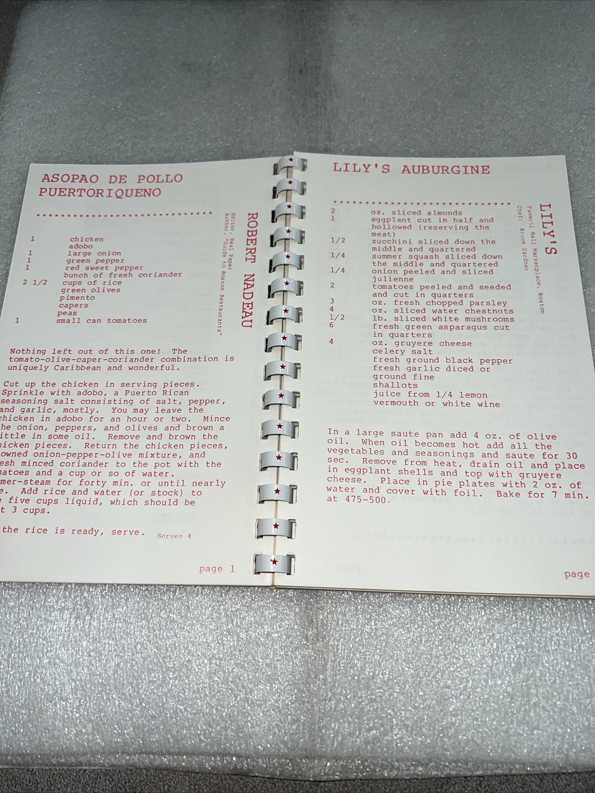 Vintage 1978 Faneul Hall Marketplace Boston`s Best Recipes! 83 Pages T39