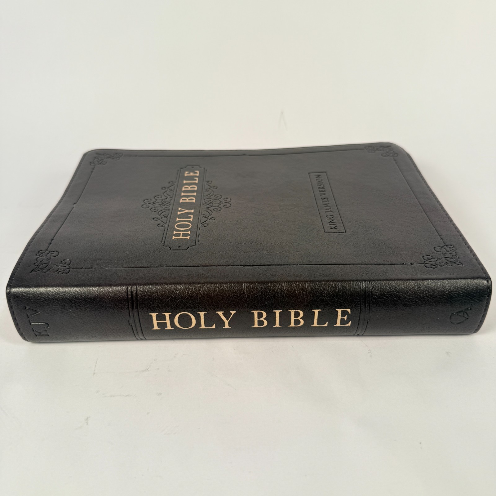 Holy Bible King James Version Religion Spiritual Faux Leather Bound Book