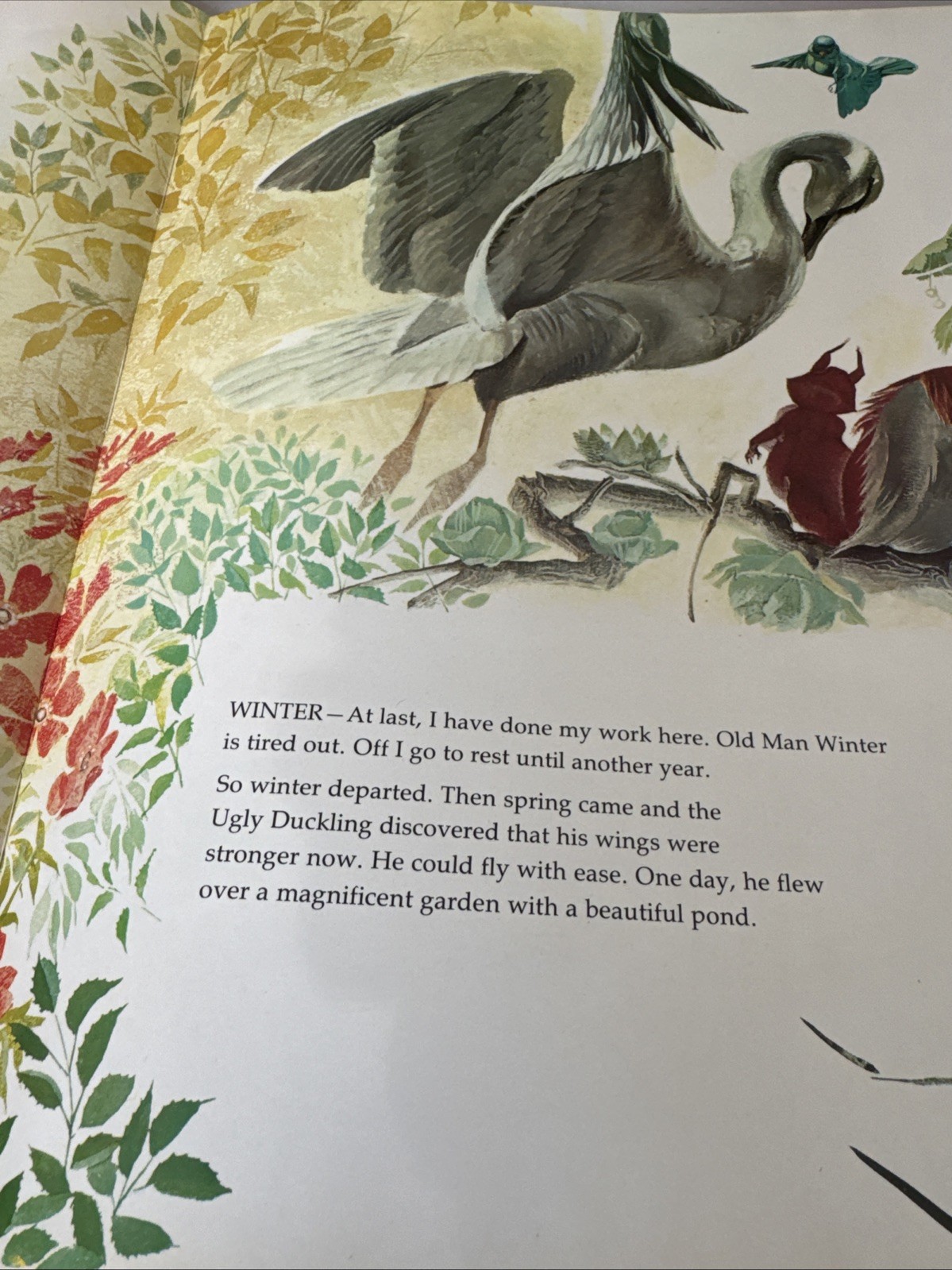 Vintage 1969 Storytime Treasury THE UGLY DUCKLING/THE PRINCESS WHO TENDED GEESE