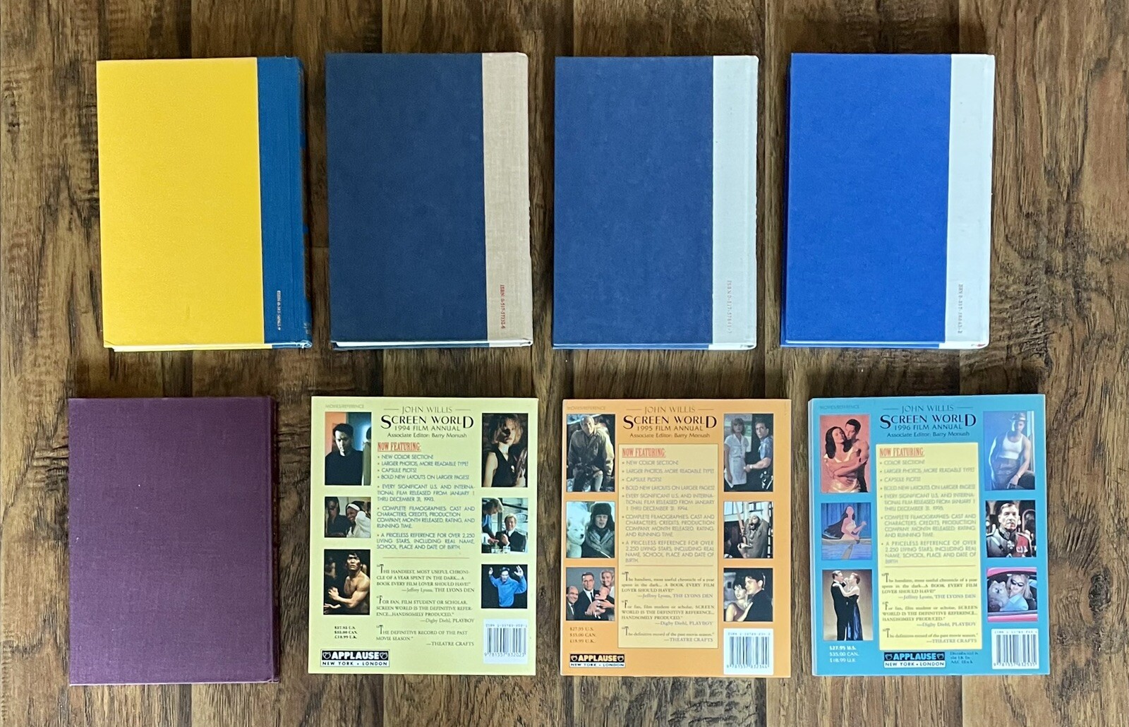 Screen World Lot of 20 — 17 HC w/ DJ, 3 SC — 1972-73, 77-85, 87-91, 93-96