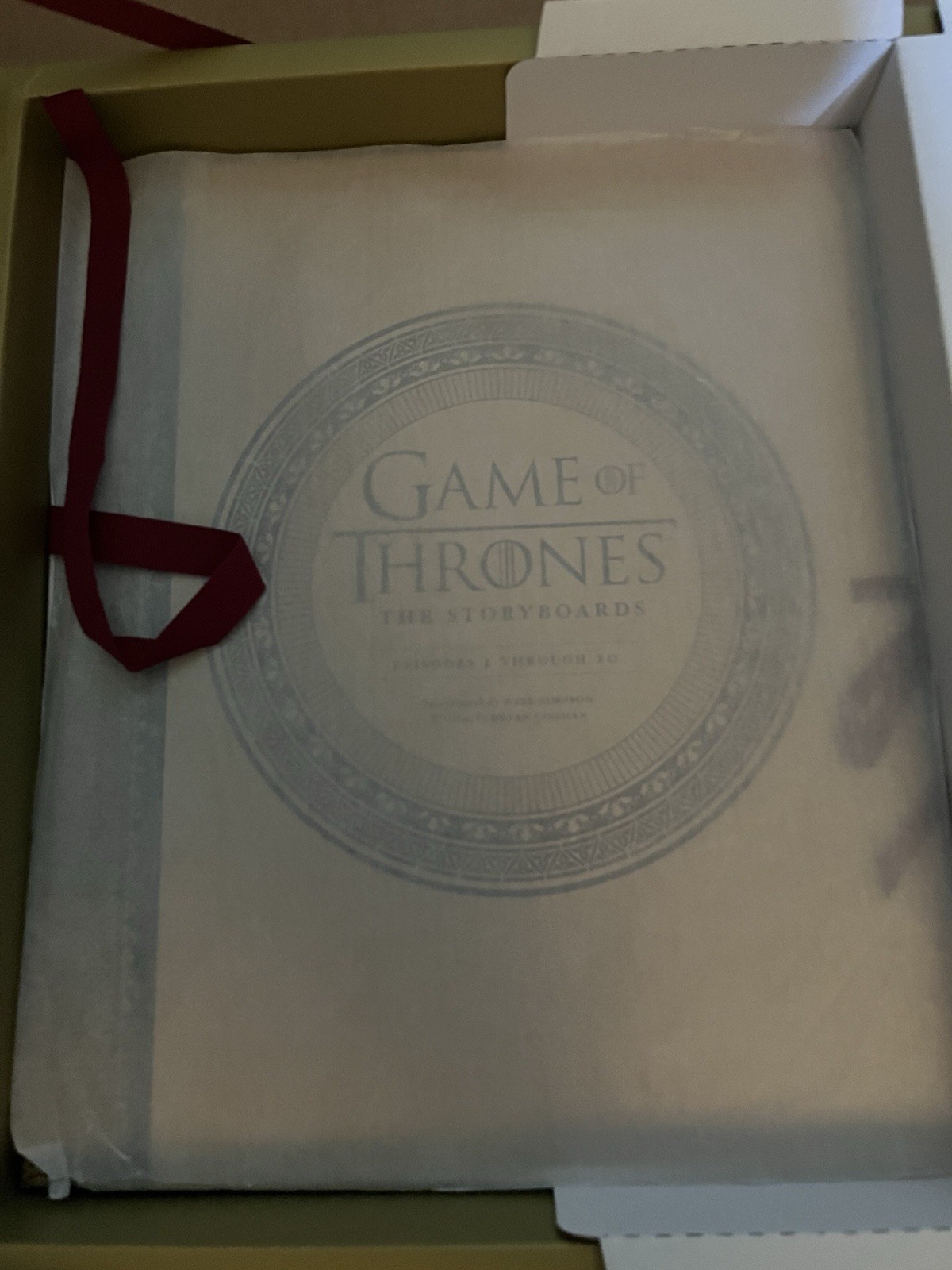 SIGNED George RR Martin HBO’s Game of Thrones Collector’s 2 Book Set MINT RARE