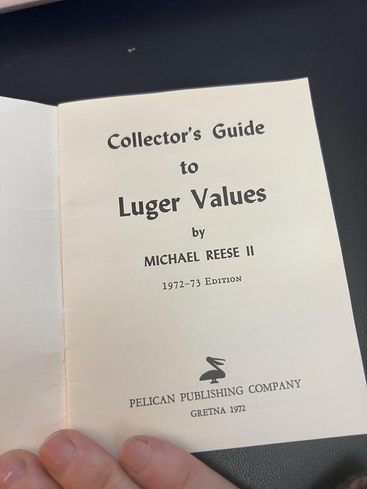 Collectors Guide to Luger Values 1972-73 Edition