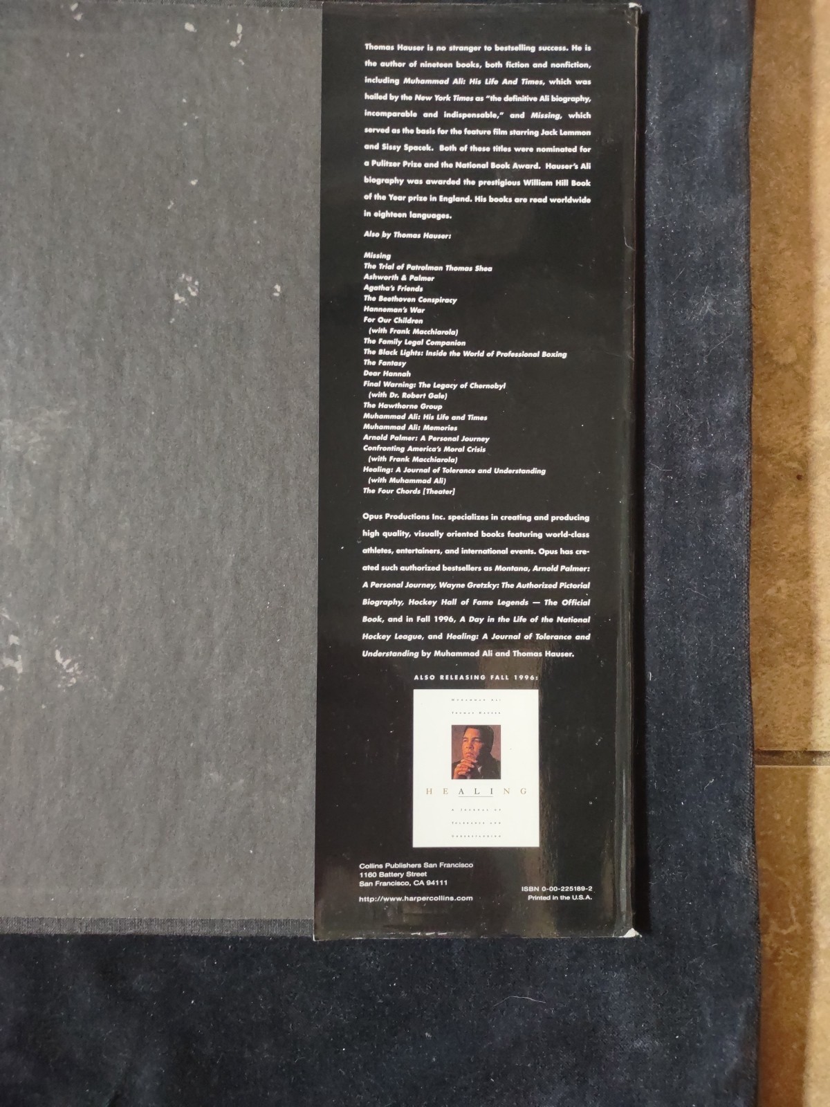 Muhammad Ali In Perspective Photographs Thomas Hauser Hardcover Book Clay Boxing
