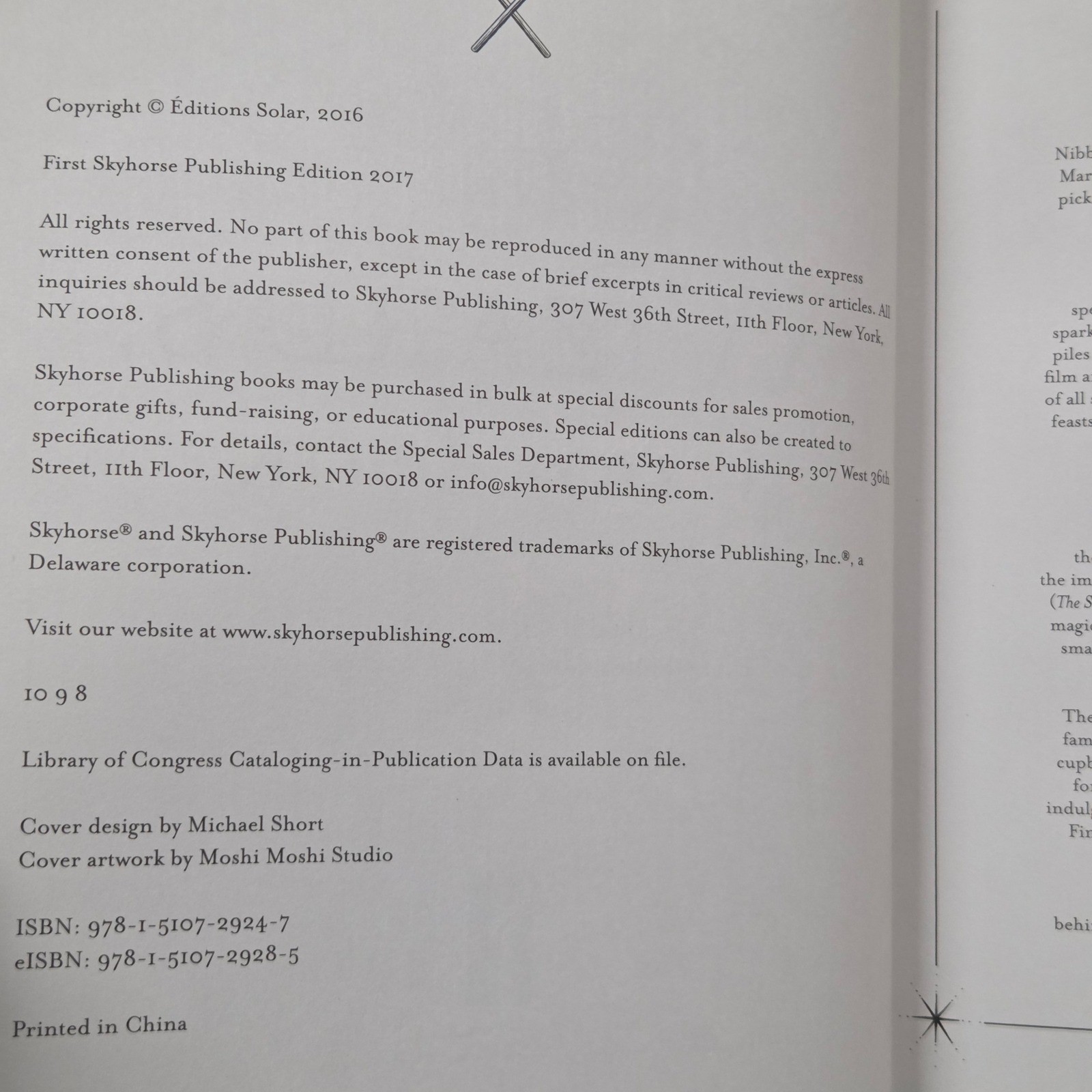 The Wizard’s Cookbook Magical Recipes Hardcover Skyhorse Cookbook