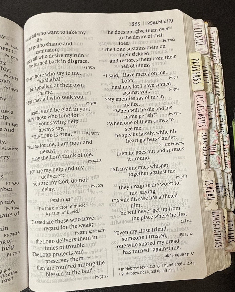 NIV Super Giant Print Reference Bible 2011 Brown Leathersoft 16.5pt Font – EUC