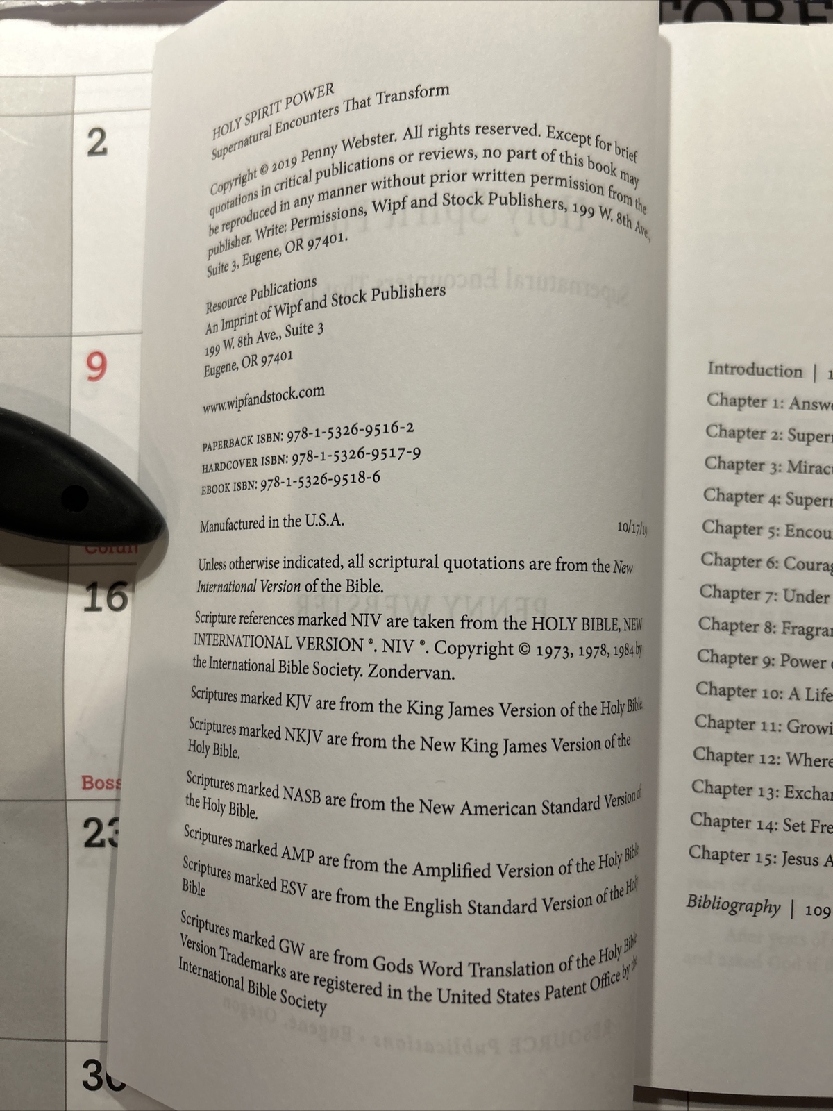 Holy Spirit Power – Penny Webster – 2019 – 116 pages – Supernatural Encounters
