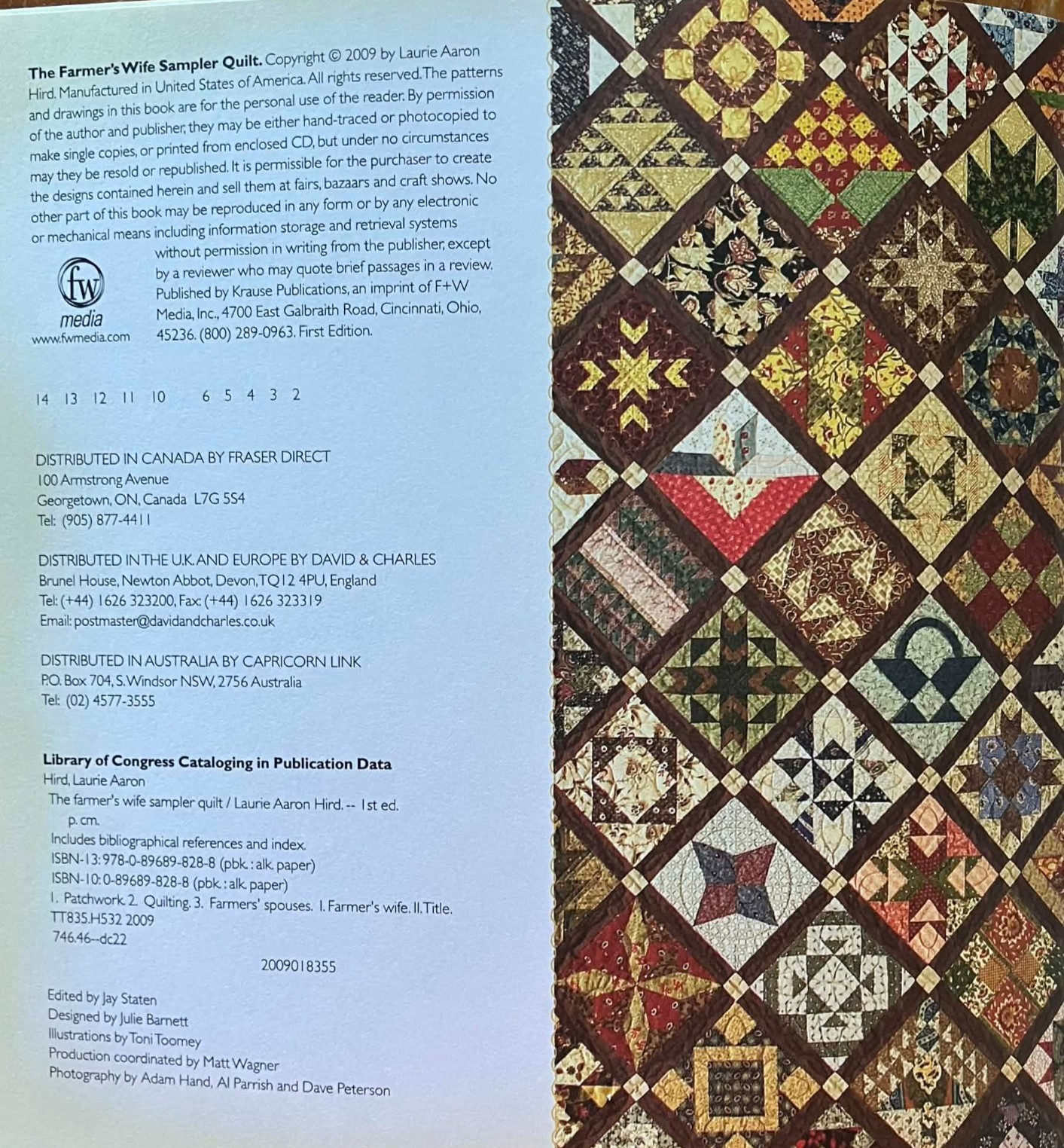 The Farmer’s Wife Sampler Quilt Book Letters from 1920s Farm Wives & Blocks w CD