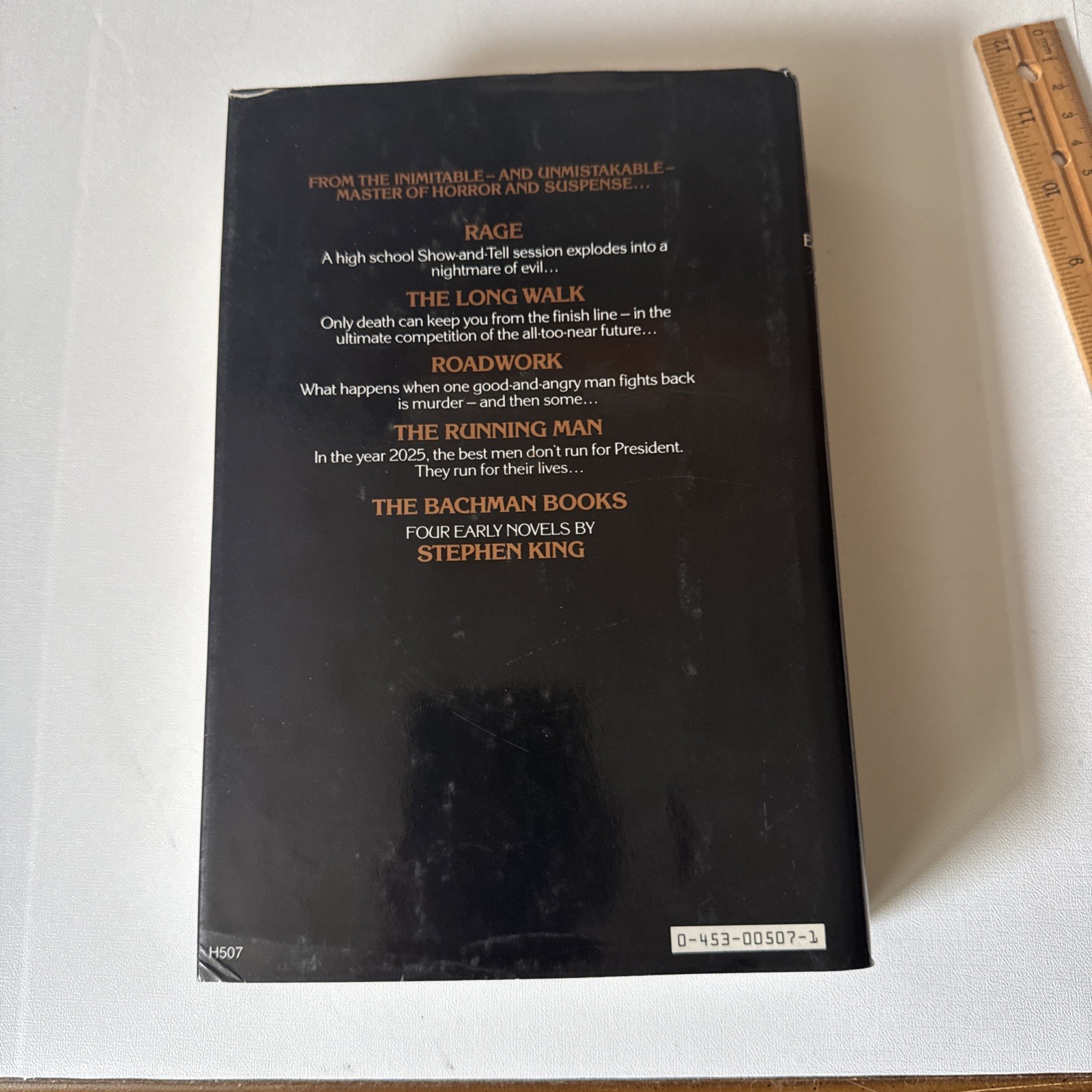 Bachman Books Stephen King NAL Rage/Long Walk/Roadwork/Running Man BCE Hardcover