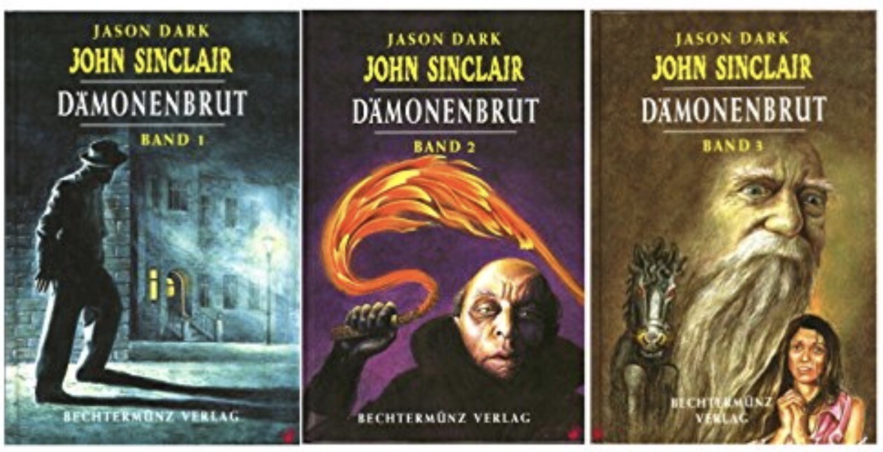 Jason Dark John Sinclair Dämonenbrut Band 1 – 3 Triologie Bechtermünz neu sealed