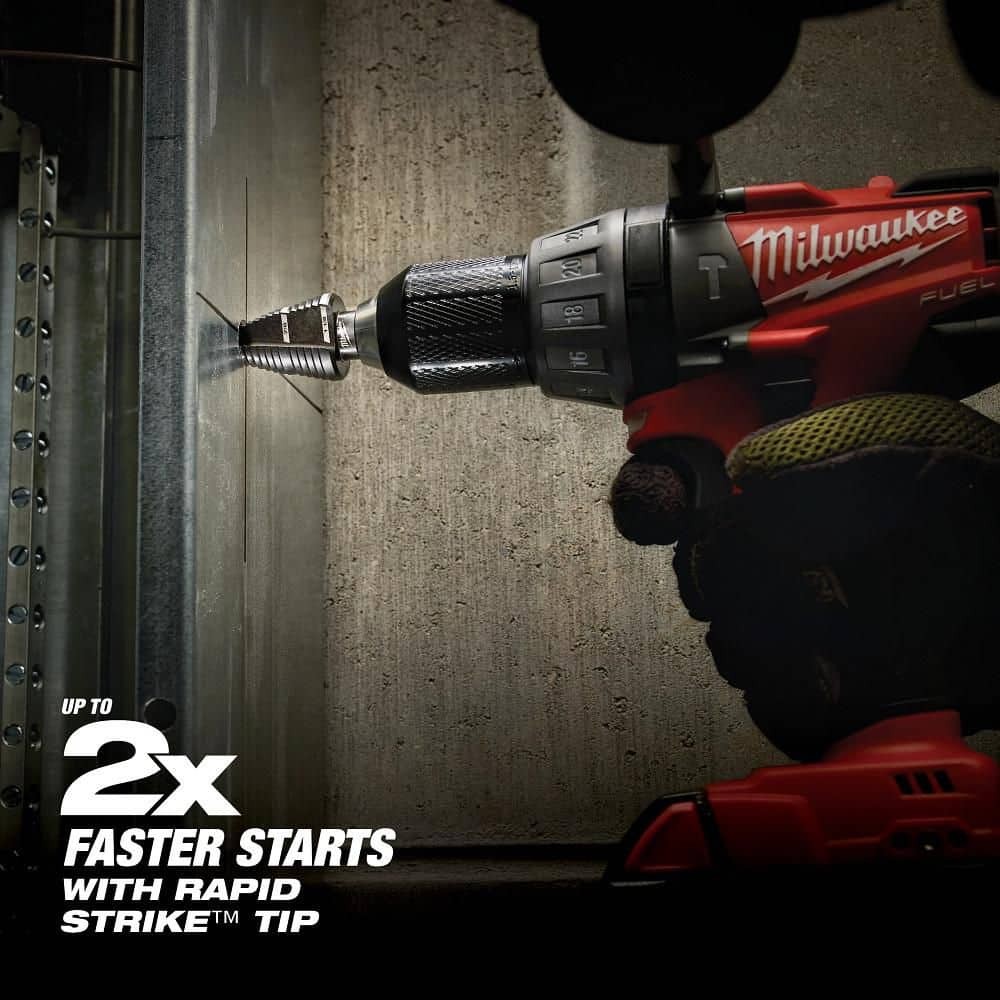 Milwaukee Step Drill Bit #1 1/8 in to 1/2 in 13-Step Black Oxide