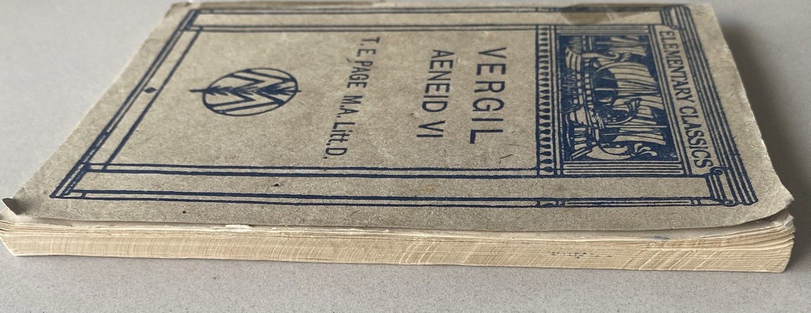 Vergil Aenid VI – T. E. Page – 1917 Latin / English Text PB – Antique Literature