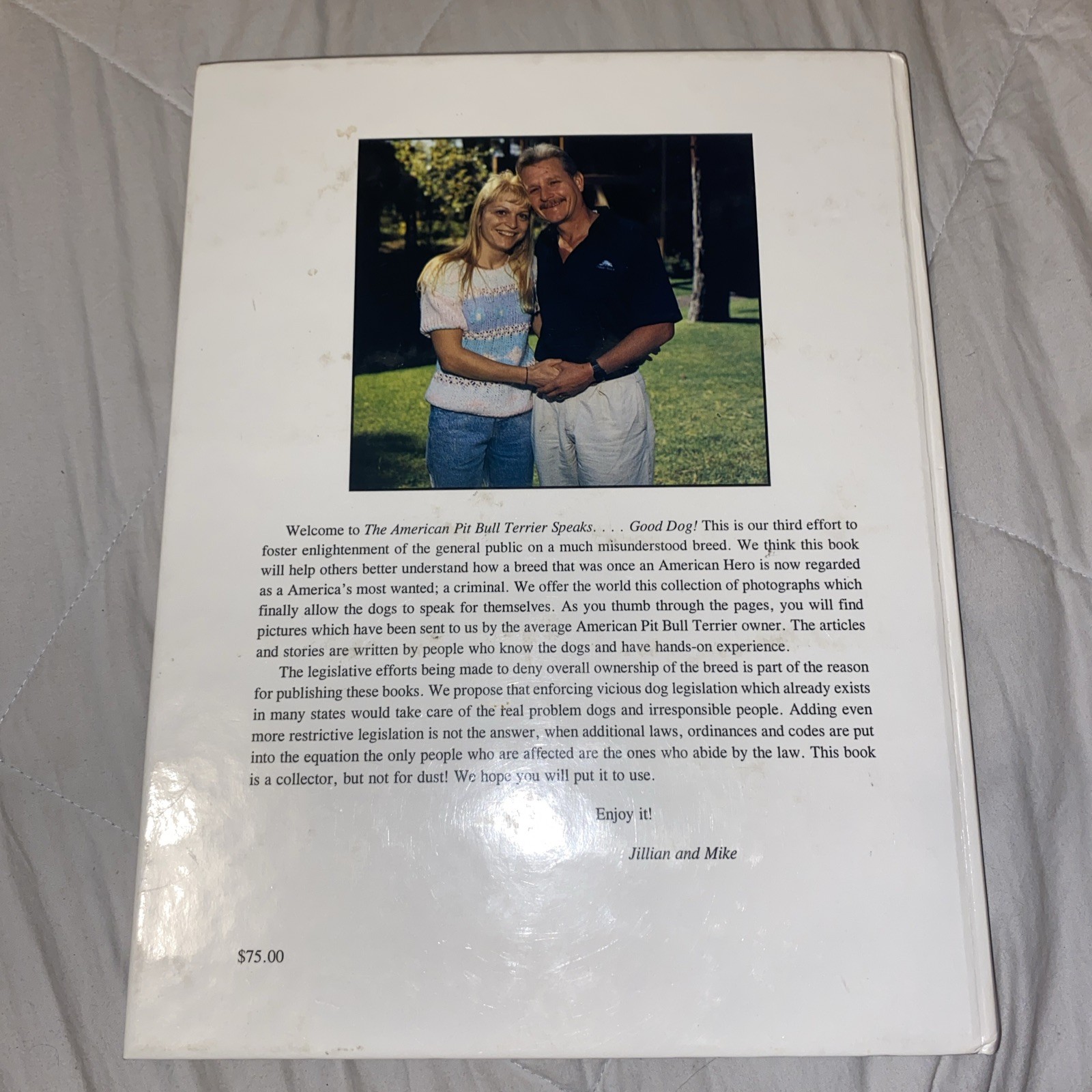 The American Pit Bull Terrier…. Good Dog By Jillian Cline signed Limited /500