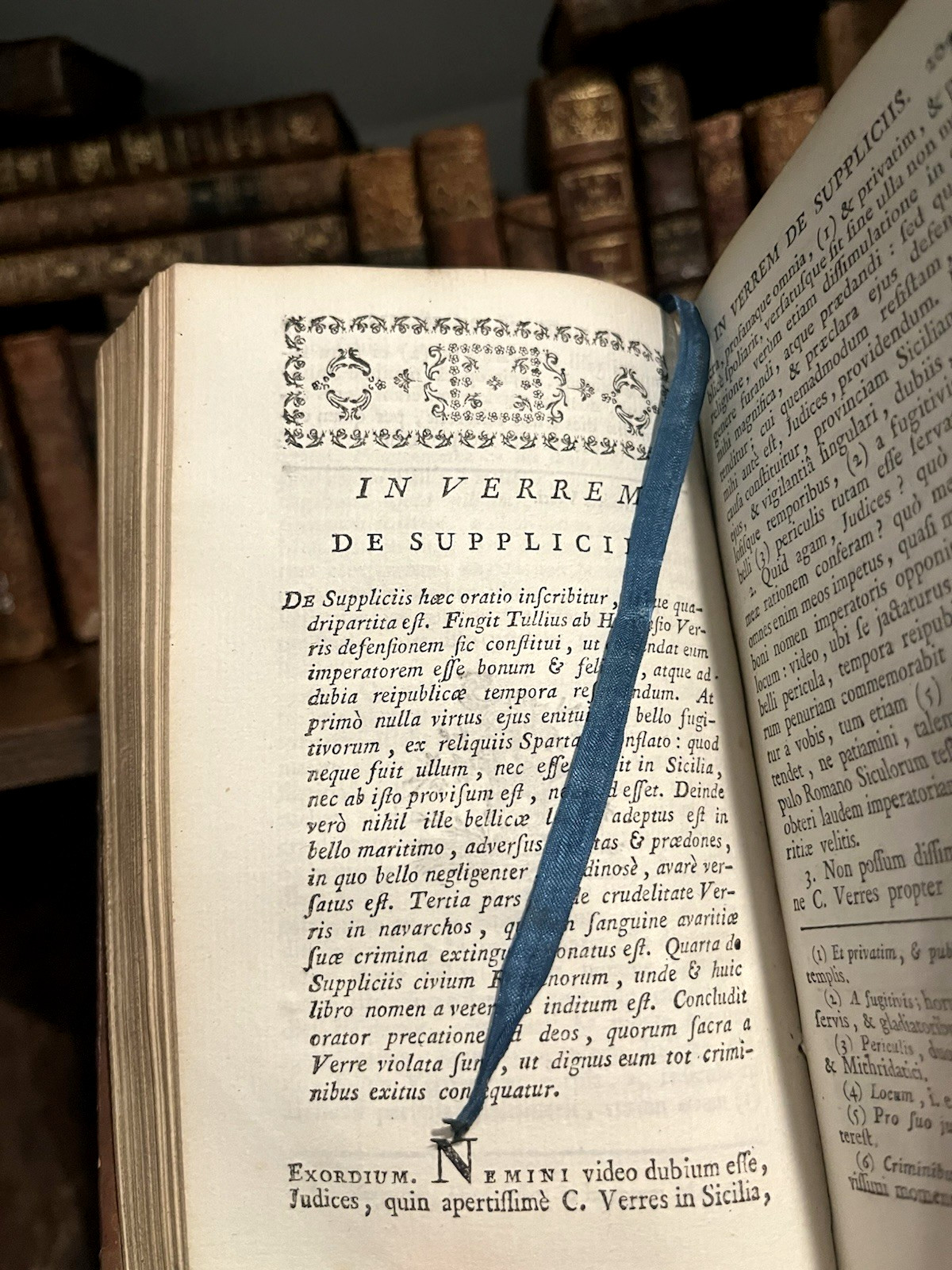 ANTIQUE BOOK IN LATIN from 1700s – Historical Collectible Text from 18th Century