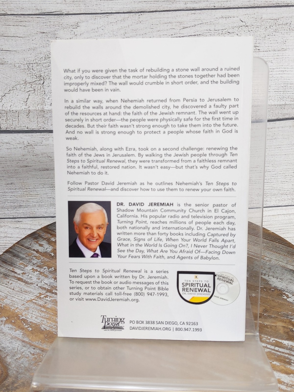 Ten Steps to Spiritual Renewal Study Guide by David Jeremiah Paperback Book