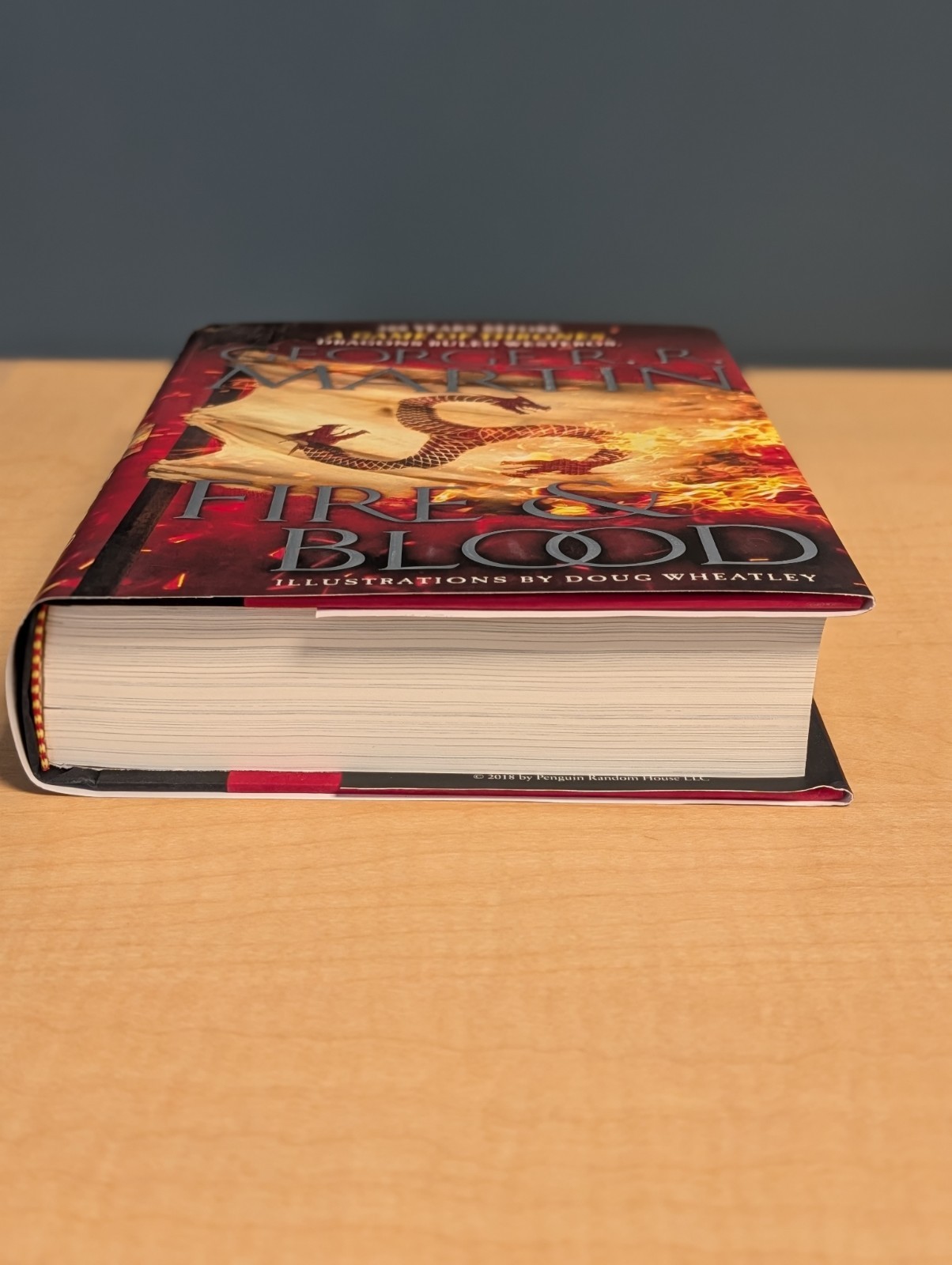 🐉George RR Martin FIRE & BLOOD Signed Bantam Hardcover 300 Years Before GoT