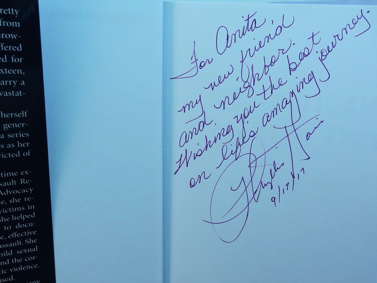 Diamond in the Dark SIGNED First Edition Abuse Memoir. Military Wives.