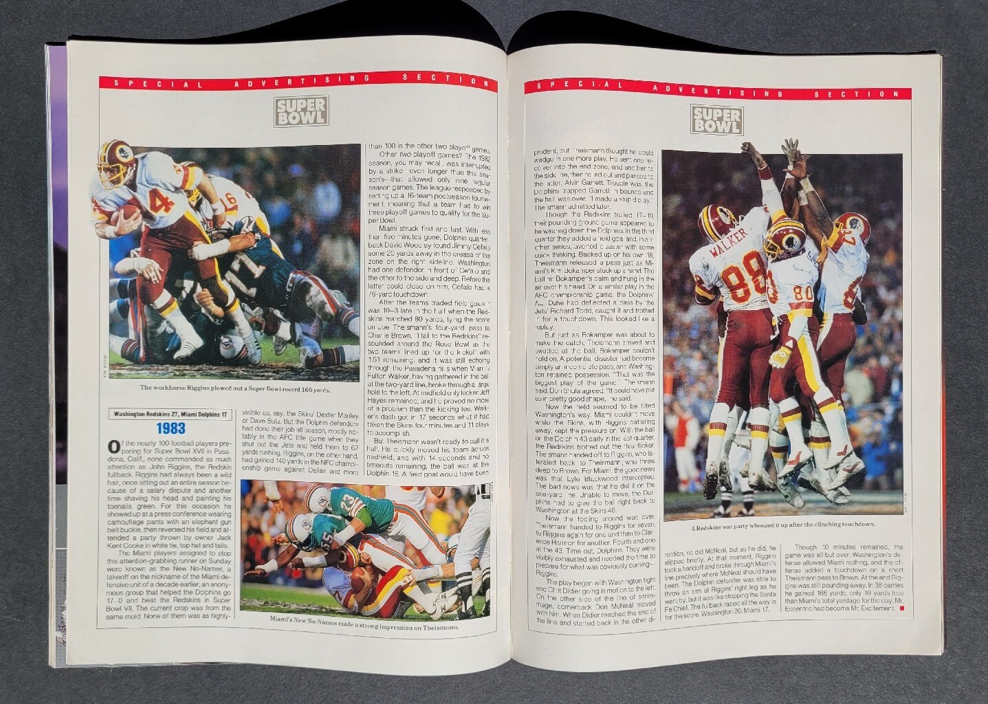 NEWSSTAND 1988 Sports Illustrated Minnesota VIKINGS Redskins SOONERS EX