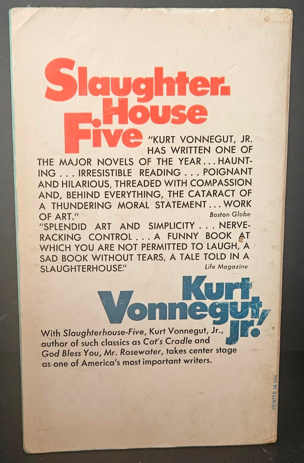 Slaughterhouse-Five, Kurt Vonnegut, 1st Dell Edition 13th Prnt 1972 movie tie-in