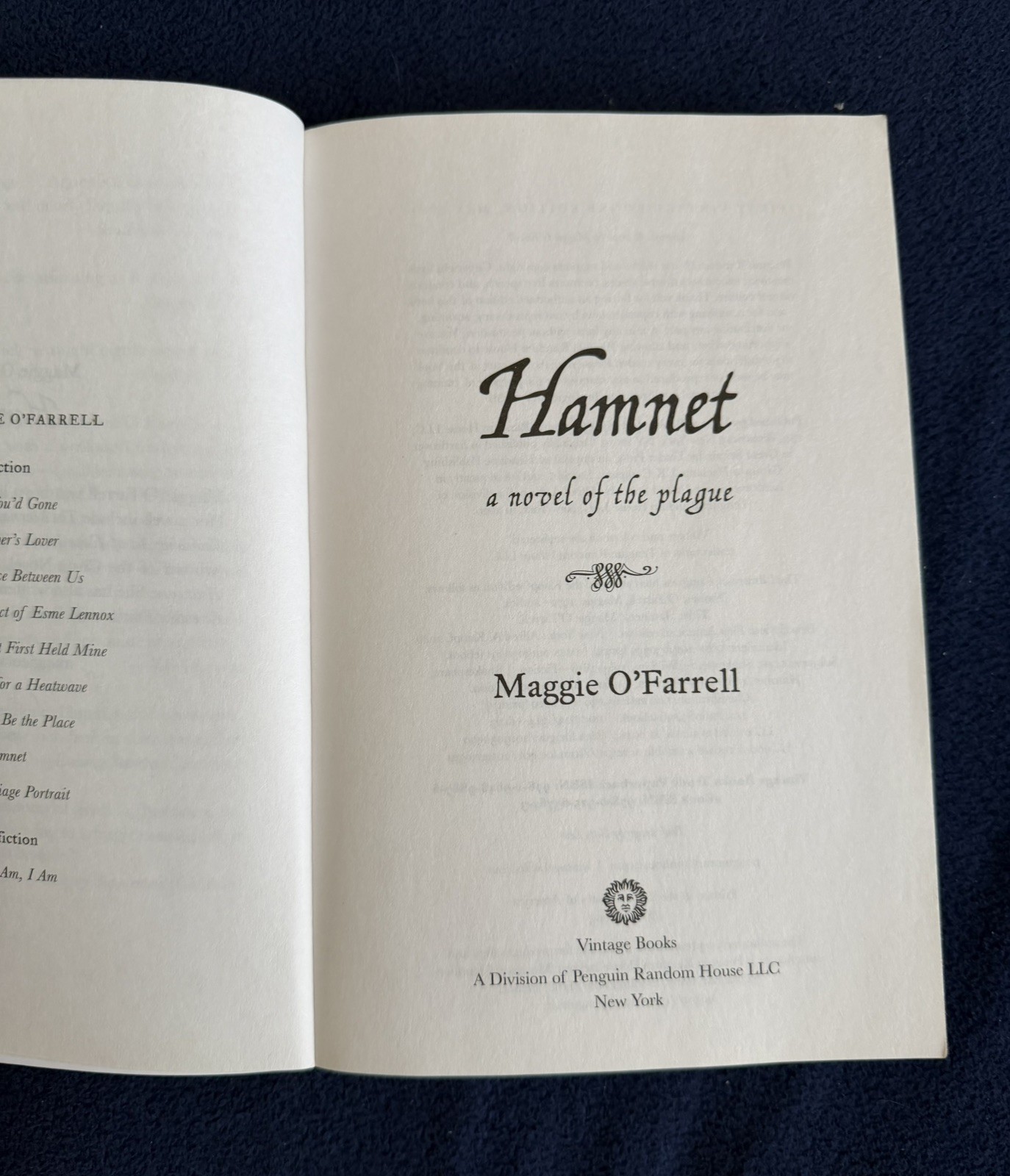 Hamnet by Maggie O’Farrell (2021, Trade Paperback)