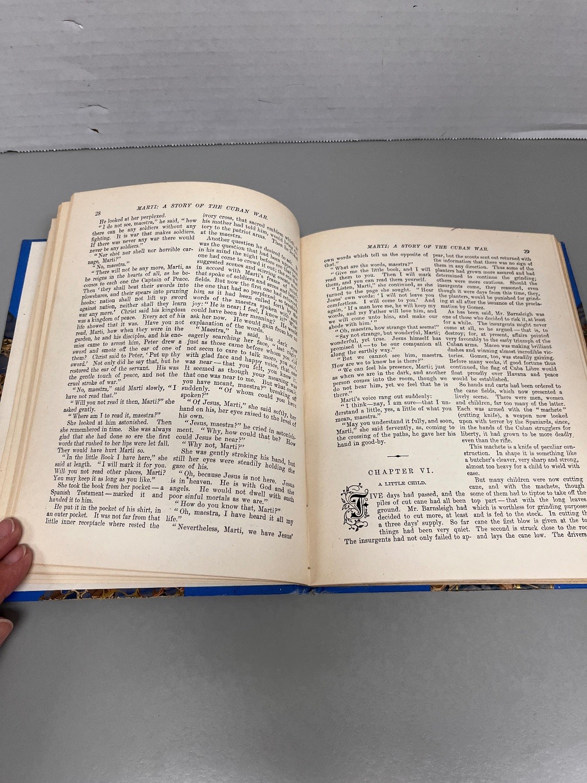 Marti a Story of the Cuban War Barnes 1899 First Edition David C. Cook