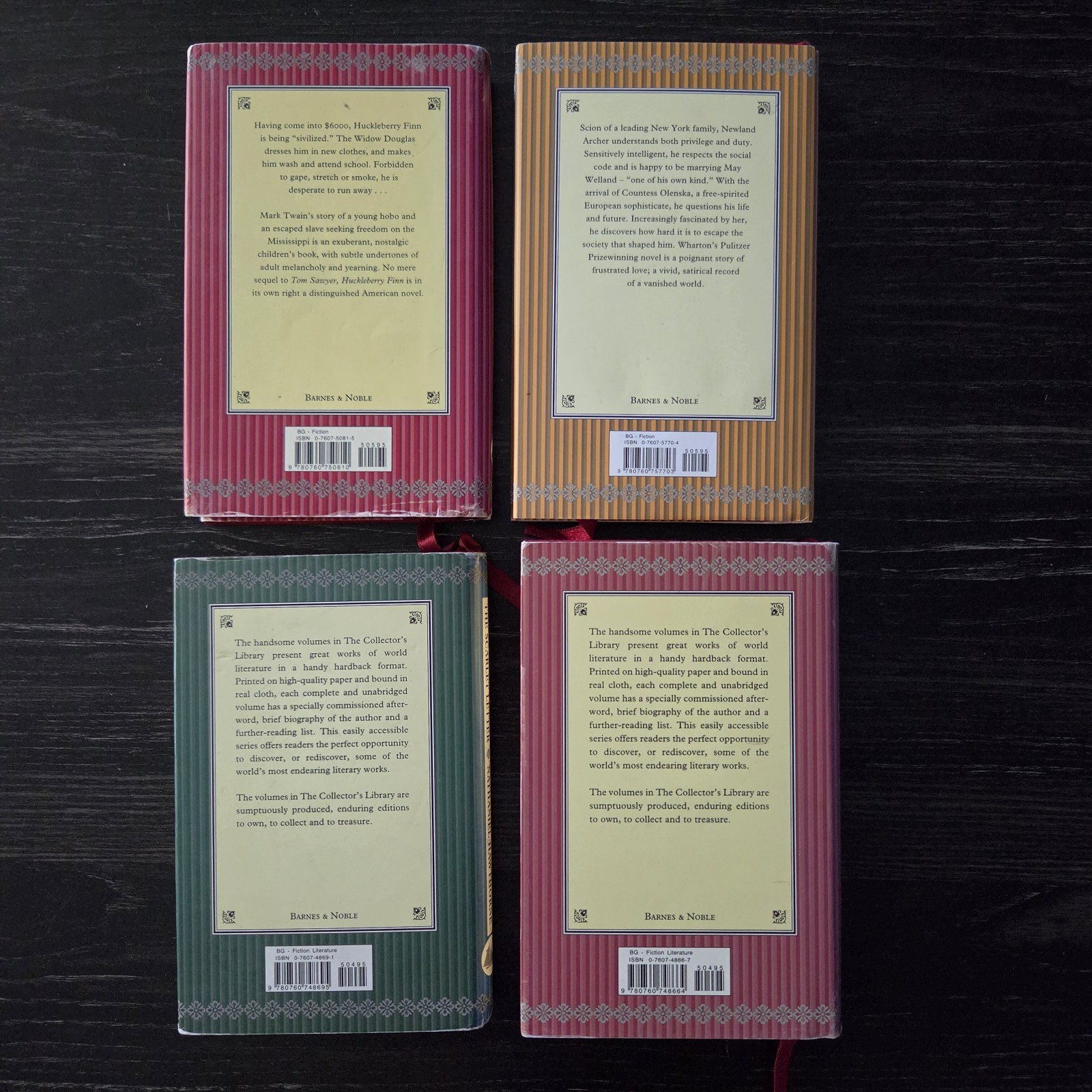 Barnes & Noble Collector’s Library Mini Hardcover Classics Lot of 4