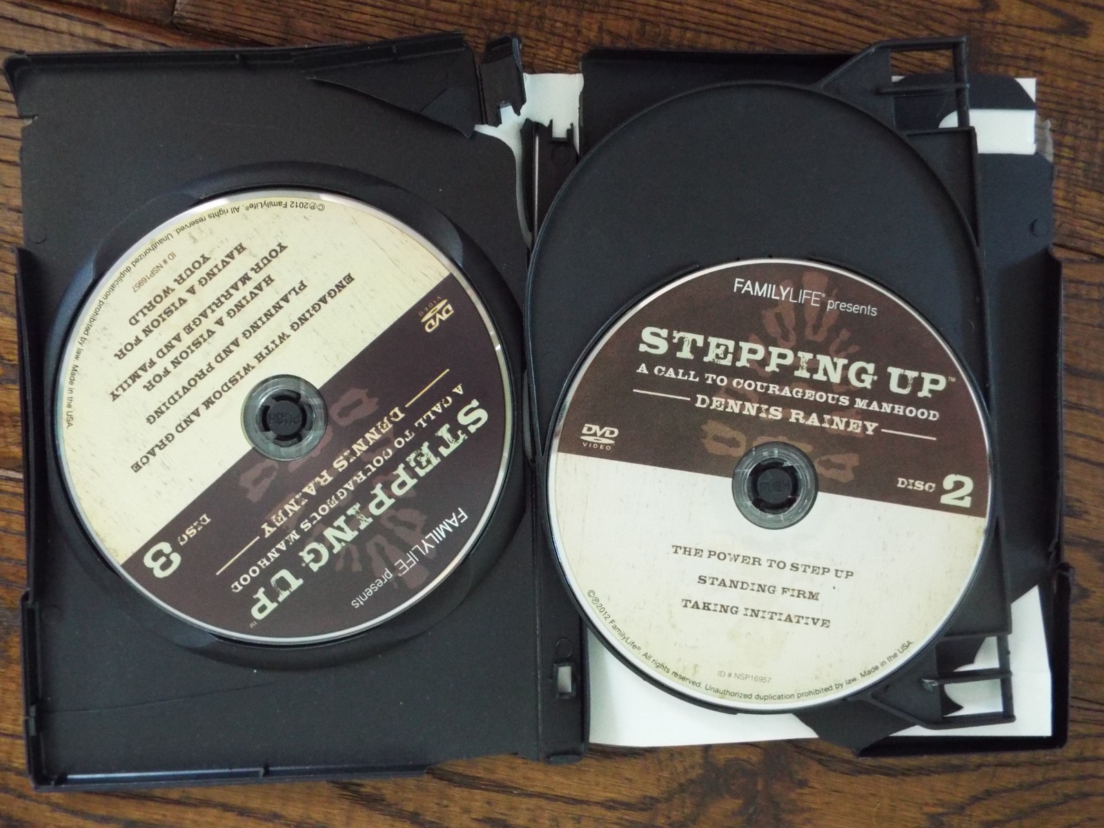 Stepping Up: A Call To Courageous Manhood by Dennis Rainey Leadership Kit DVD/HC