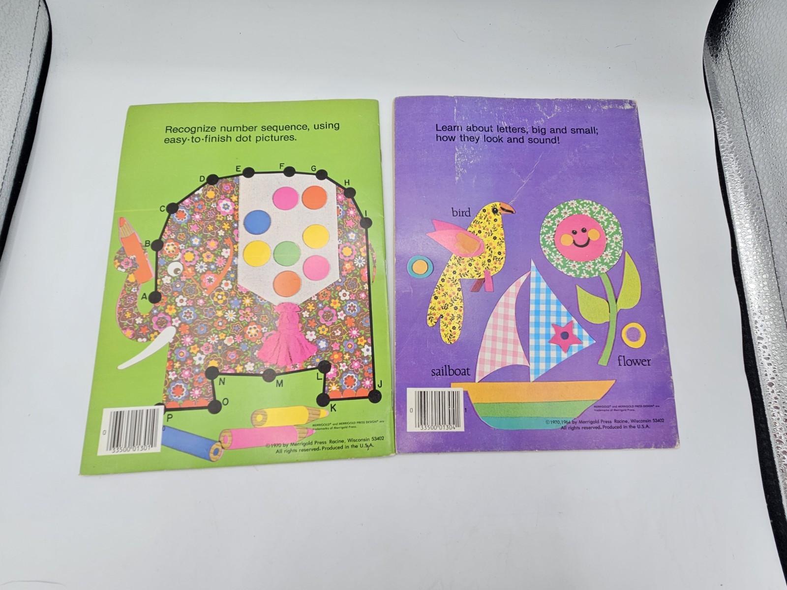 Vintage Merigold Press Coloring & Dot To Dot Activity Books Lot of 2 Unused