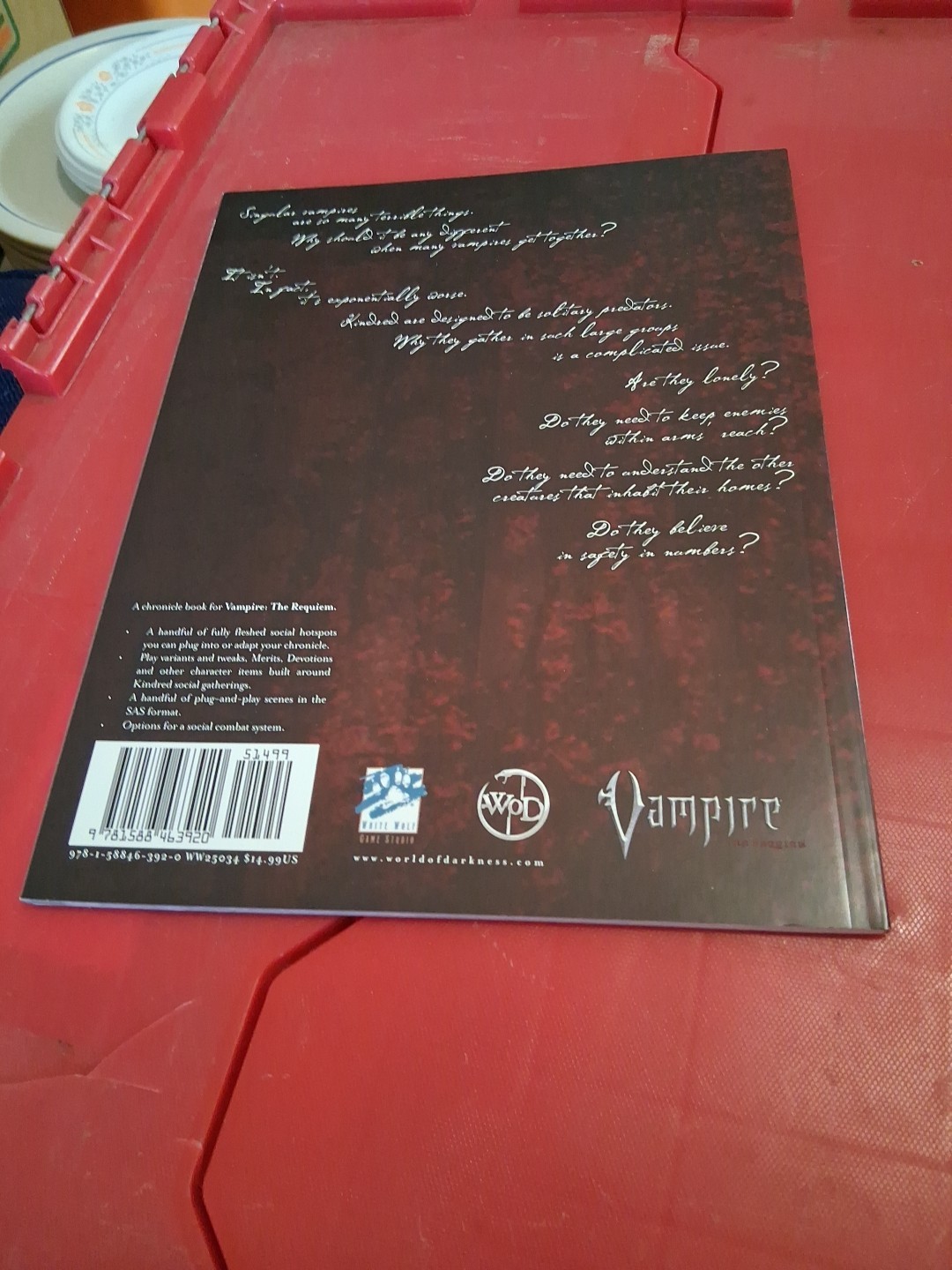 VAMPIRE INVITE ONLY*OP (VAMPIRE THE REQUIEM) By White Wolf *Excellent Condition*