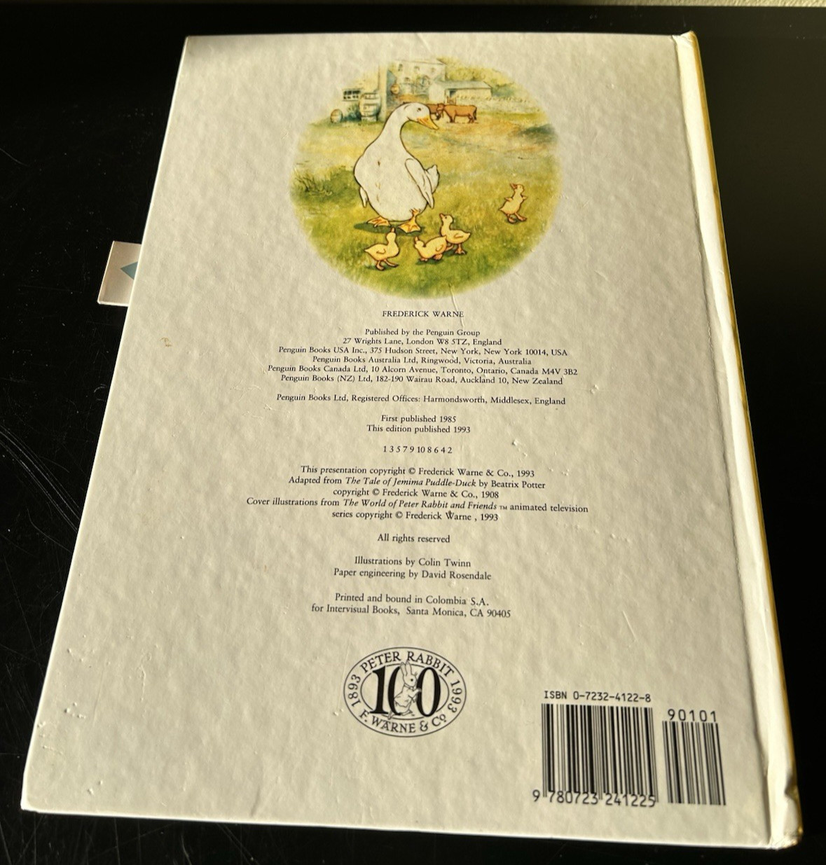 Beatrix Potter THE JEMIMA PUDDLE DUCK POP-UP BOOK Colin Twinn Frederick Warne