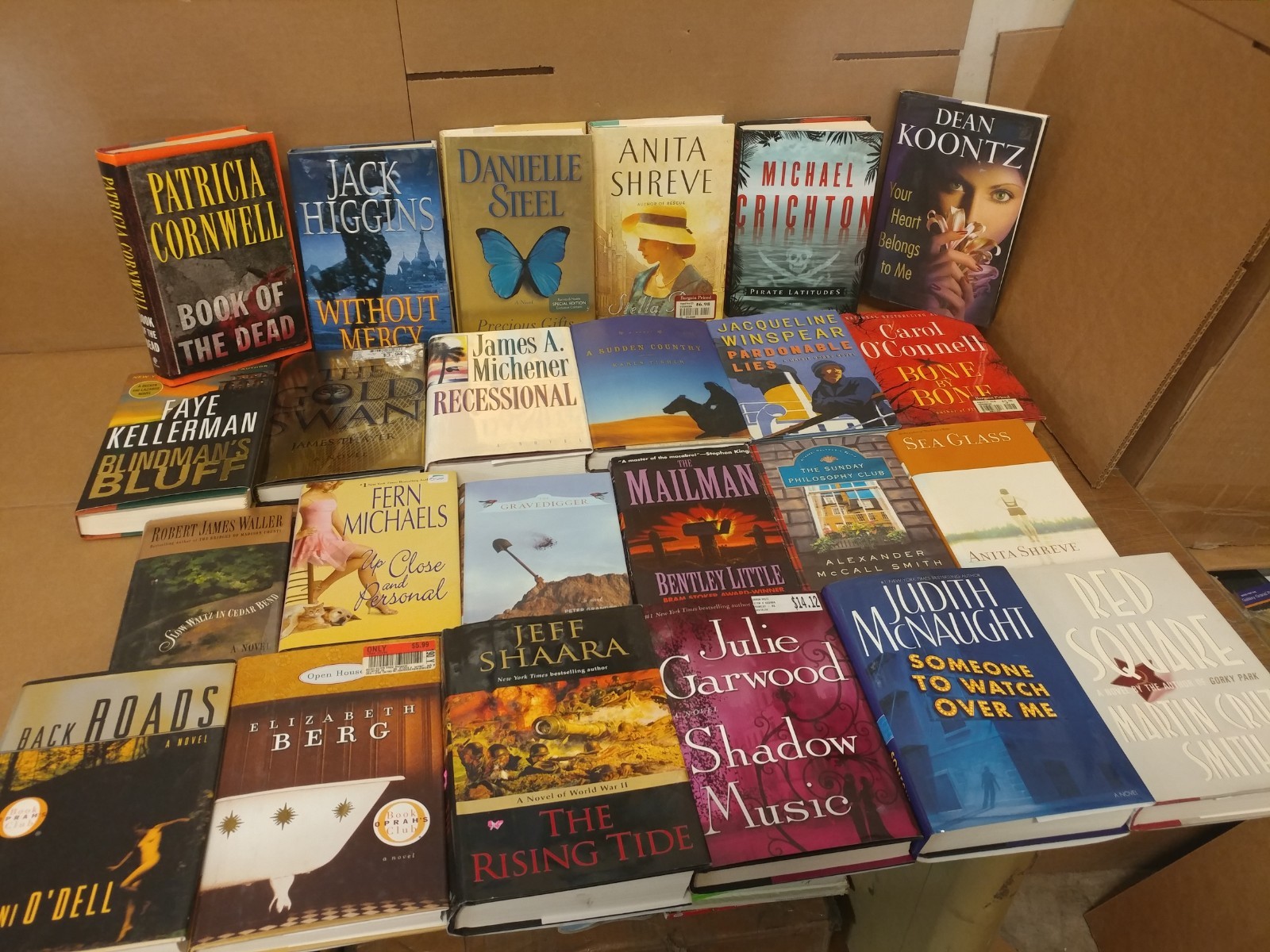 Lot of 5-LBS Hardcover Action Mystery Romance Thriller GENERAL FICTION HB Books