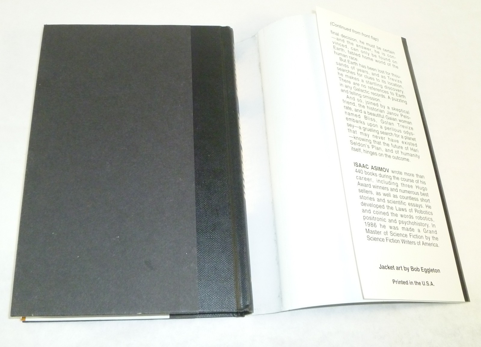 Isaac Asimov – Foundation and Earth (1986) Doubleday Hardcover – Bob Eggleton