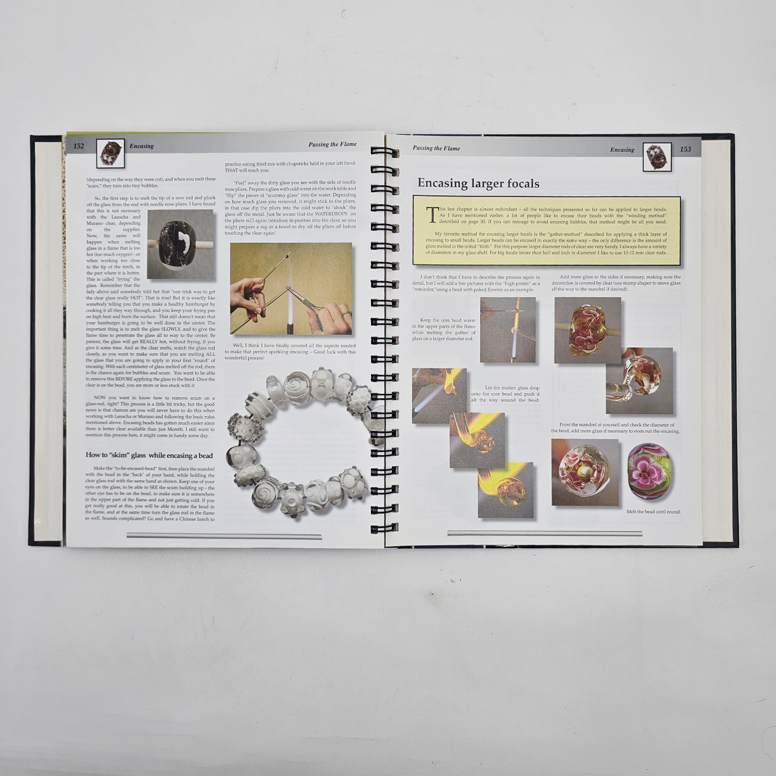 VG+ | Passing the Flame by Corina Tettinger | Glass Beadmaking 3rd Ed Spiral HC
