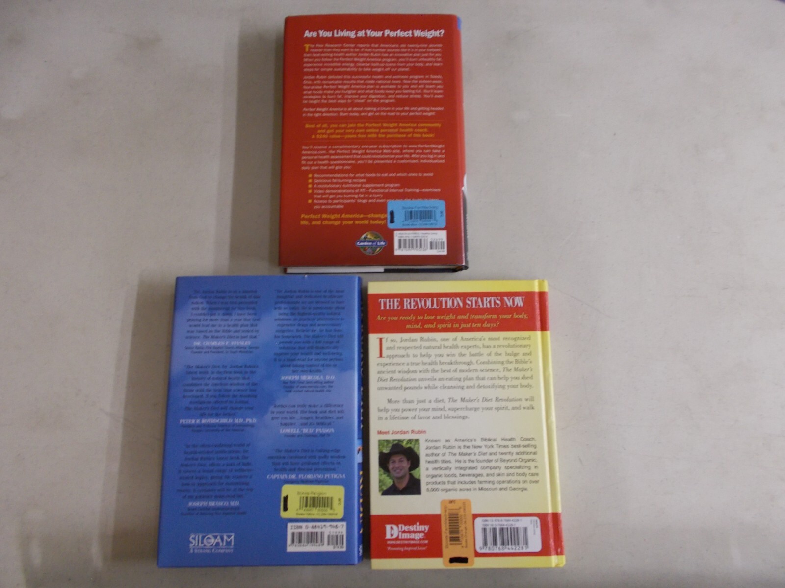 3 JORDAN RUBIN # HC MAKER’S DIET PERFECT WEIGHT AMERICA REVOLUTION