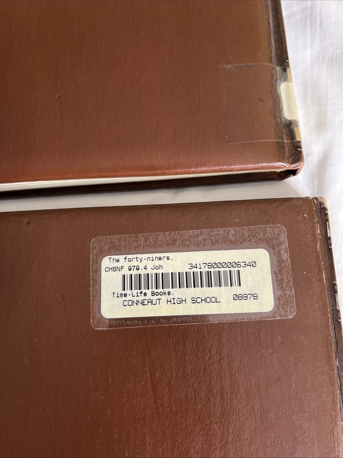 Time Life Books The Old West Series Brown Faux Leather – Lot of 4 Books