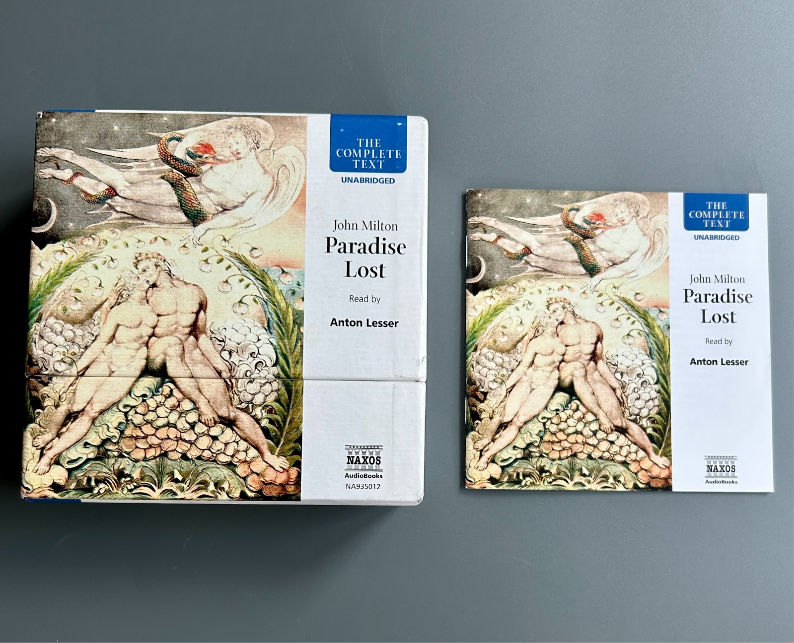 Paradise Lost Unabridged Audiobook – John Milton – Set of 9 Compact Discs – Good
