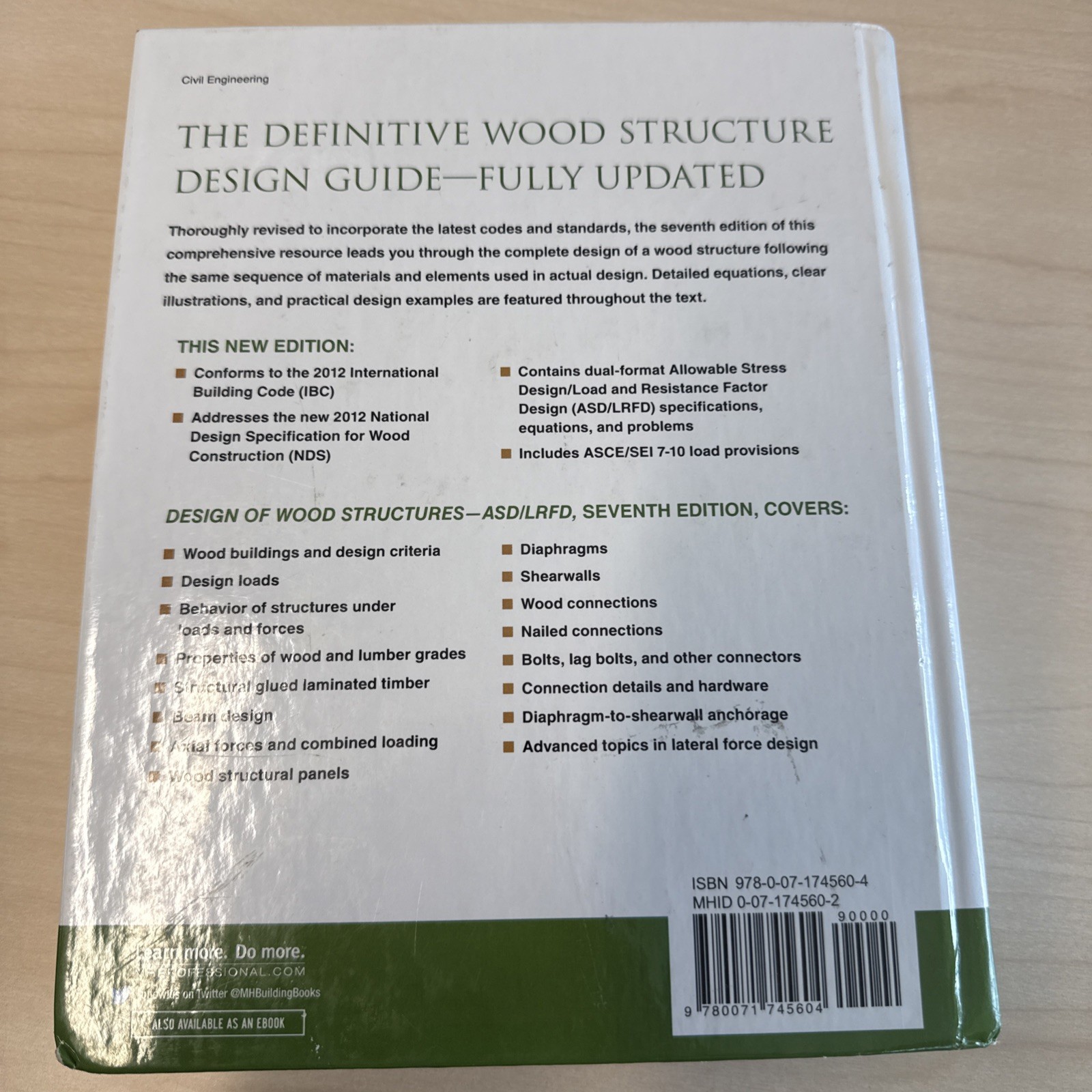 Design of Wood Structures-ASD/LRFD by Donald E. Breyer, David G. Pollock Jr.,