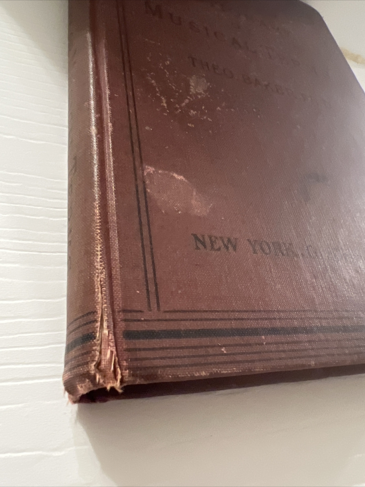 Dictionary of Musical Terms ︱Theo. Baker Ph.D ︱ 1923︱Vintage Book