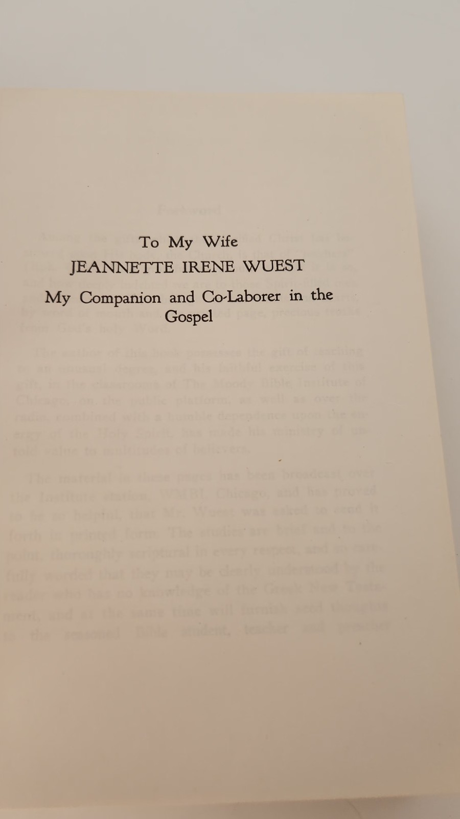 Wuest’s Word Studies From the Greek New Testament