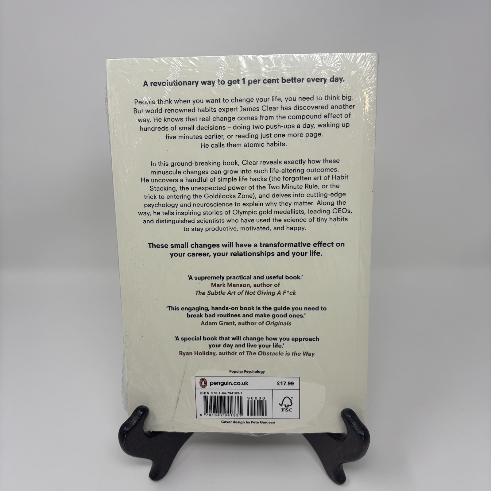 Atomic Habits James Clear Paperback Book Sealed Tiny Changes Remarkable