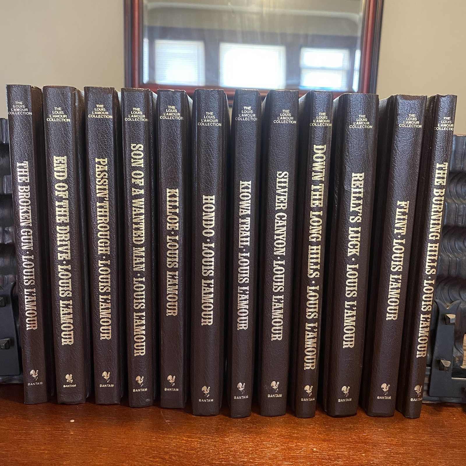 Louis L’Amour Western Adventure Lot 11 HC Leatherette Books Bantam Collection