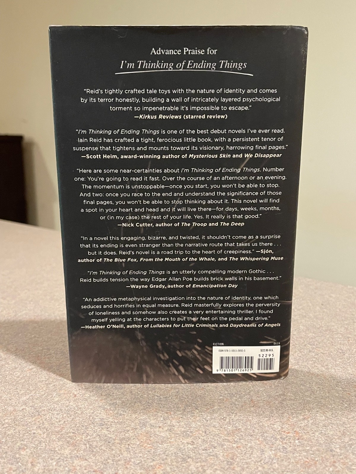 I’m Thinking of Ending Things by Iain Reid (First Edition 2nd Printing Hardcover