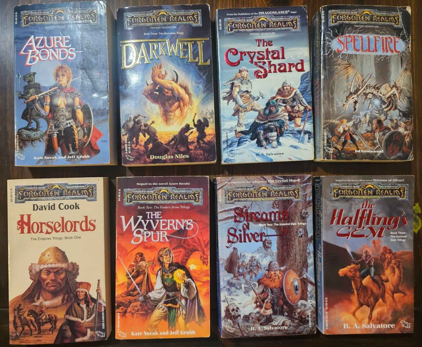 Forgotten Realms Mixed Series Lot of 8 Paperback Books Fantasy R.A. Salvatore