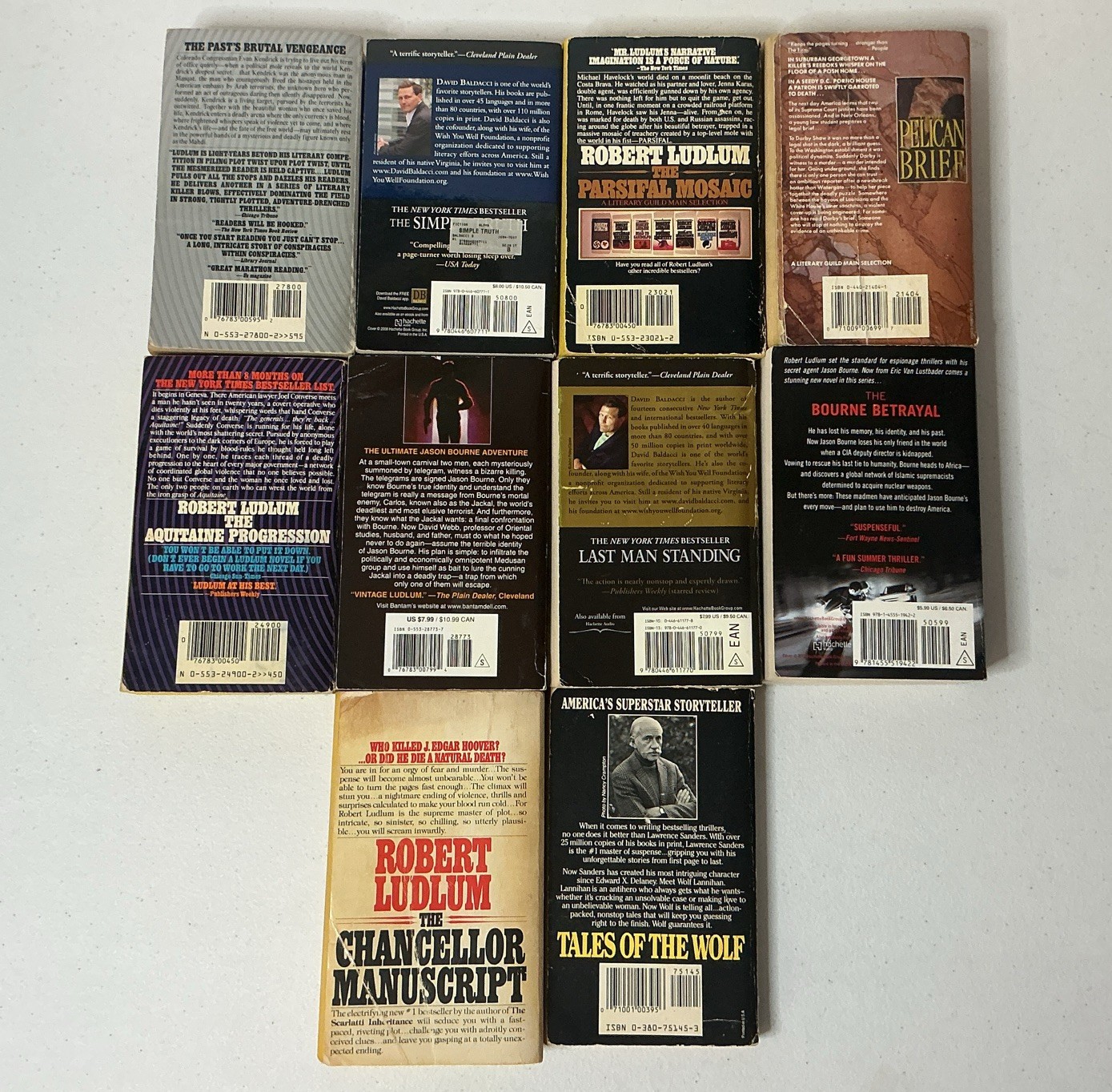 Vintage Paperback Mystery, Crime, Thriller, Sci-Fi Books Lot Of 20 ~ ACCEPTABLE