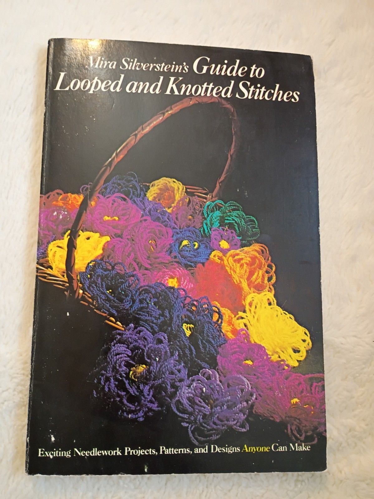 Lot of 3 Mira Silverstein’s Needlework Books Upright, Looped & Knotted, Bargello