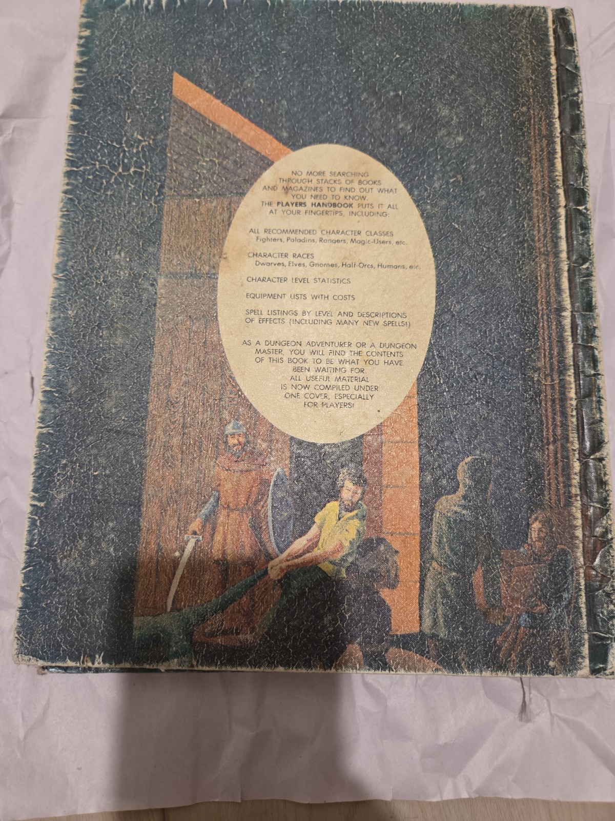 AD&D 2nd Printing PHB Players Handbook Gary Gygax ORIGINAL